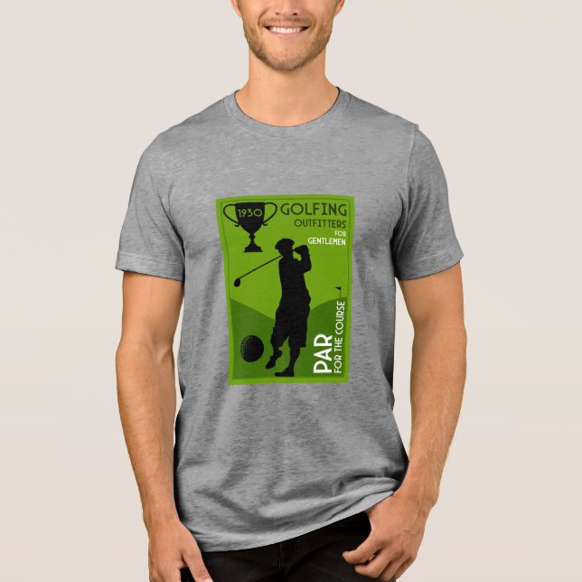 Presente de Golfe de Vintage Único (Frente)