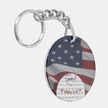 Presente de Golfer com Chaveiro de Iniciais