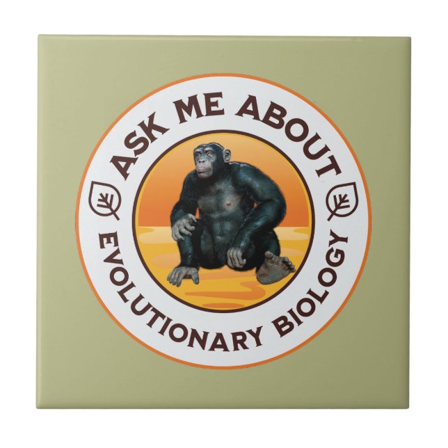 Presente de Humor de Evolução para Professor de Bi (Frente)