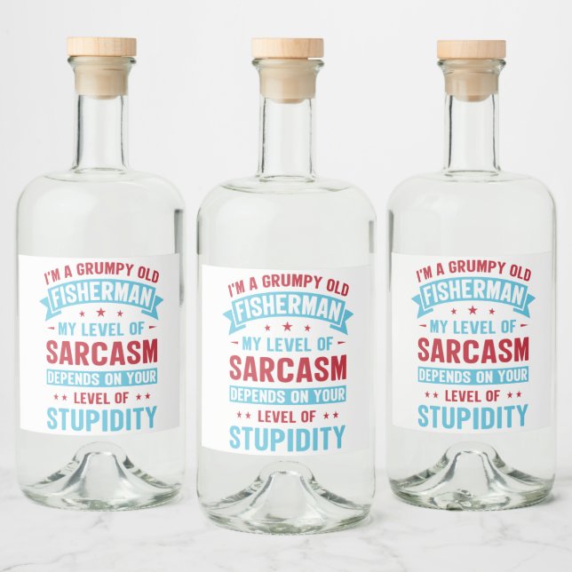 Presente de Humor de Sarcasmo Engraçado para Pesca (Garrafas)