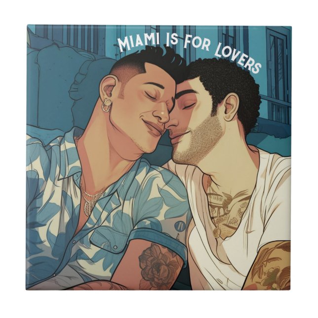Presente de Ilustração de Gay de Miami (Frente)