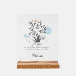 Presente de Libra Personalizada de Flor de Nascime