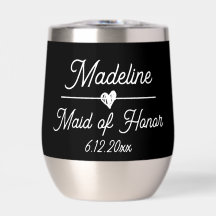 Presente de Madrinha de casamento Personalizada Bo