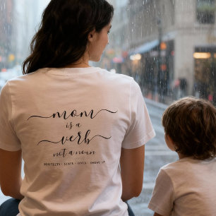 Presente de Mãe com Letra Preta é um Verbo Lembran