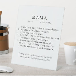 Presente de Mãe polonês - Definição MAMA