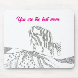 Presente de mouse pad com figura de arte abstrata