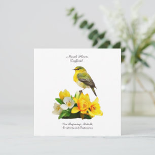 Presente de Nascimento do Mês de Março Vibrante da