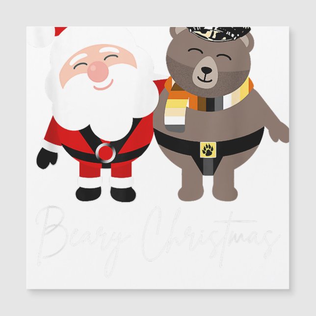 Presente de Natal Beary  Senhor Gay Urso Santa Nat (Frente)