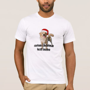 Presente de Natal de Camisa Fotográfica de Cão Per