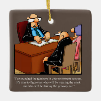 Presente de Ornamento Humor Cerâmico