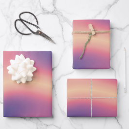 Presente de Padrão Cor-de-Rosa Amarelo Roxo