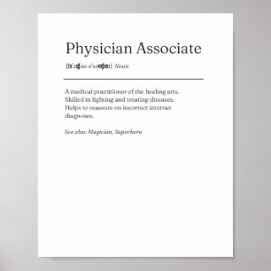 Presente de Poster Engraçado de Definição Associad