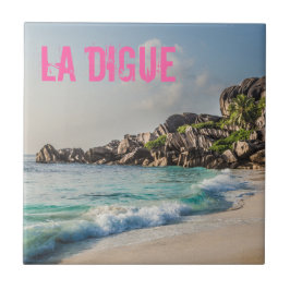 presente de praia do La Digue da Grande Anse Seych