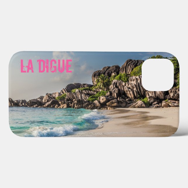 presente de praia do La Digue da Grande Anse Seych (Verso (horizontal))
