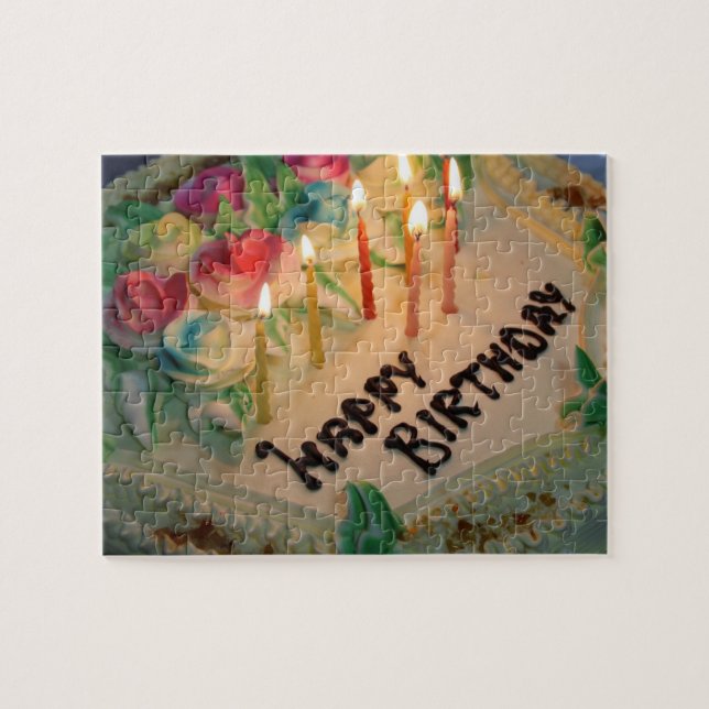 presente de quebra-cabeça de quebra-cabeça do bolo (Horizontal)