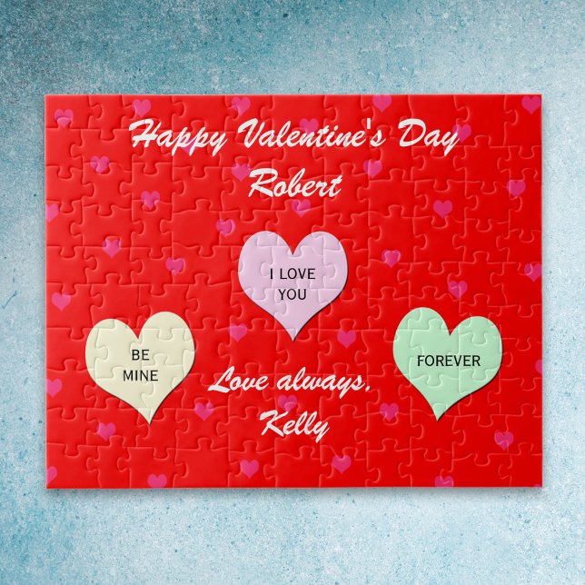Presente de Quebra-cabeça do Namorados de Coração  (Criador carregado)