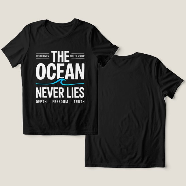 Presente de Surfista de Águas Profundas para mulhe (Design Frente e Verso)