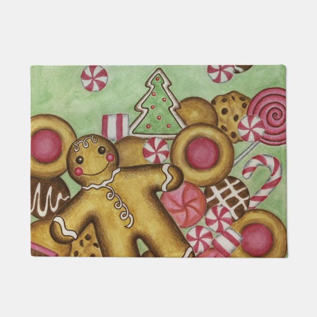 Presente de Tapete de Natal com Biscoitos (Frente)