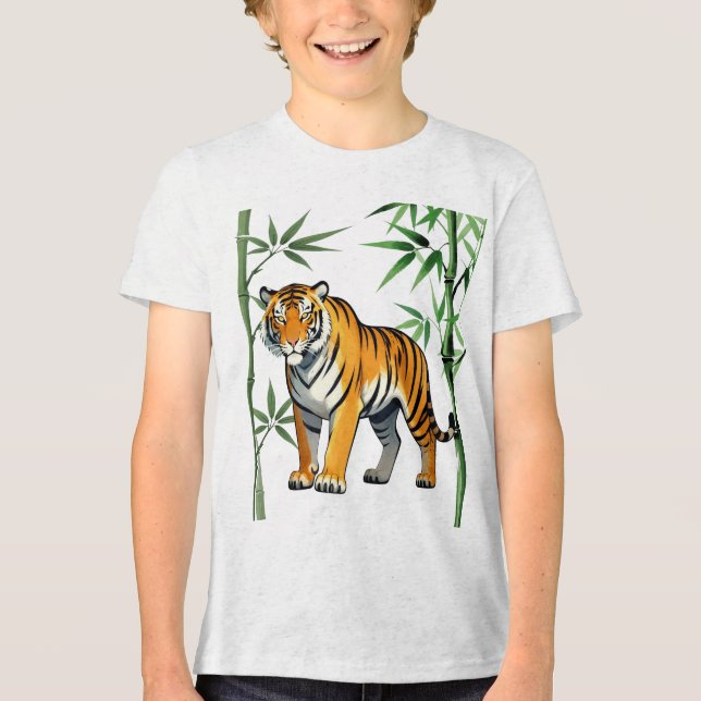 Presente de Tigre de Desenho Animado Amante de Tig (Frente)