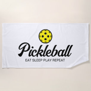 Presente de toalha de praia de picleball