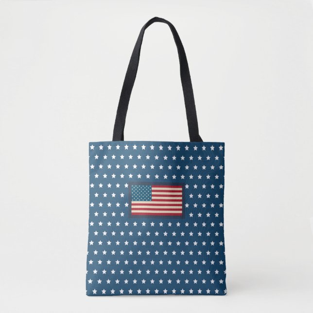 Presente de Tote Bag Patriótico Americano (Frente)