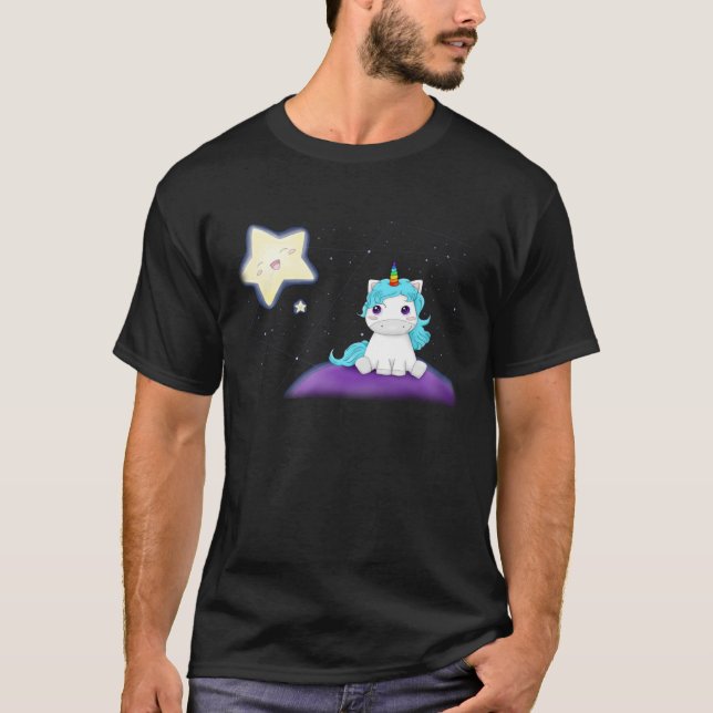 Presente de unicórnio bonito Pullover Hoodie (Frente)