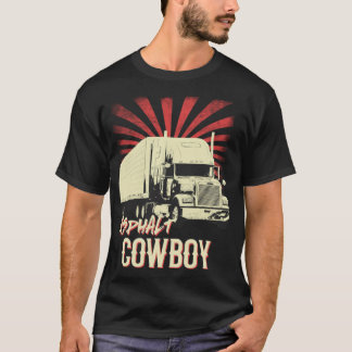 presente de vaqueiro asfalto ideia camisa camionis