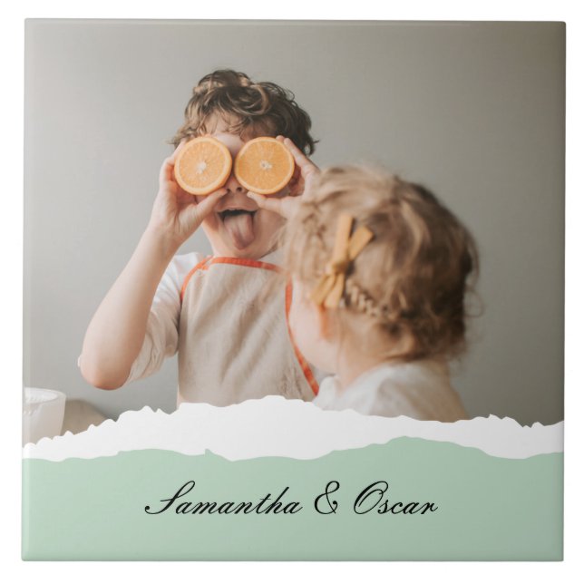 Presente de vírgula de Foto e Nome Personalizado d (Frente)