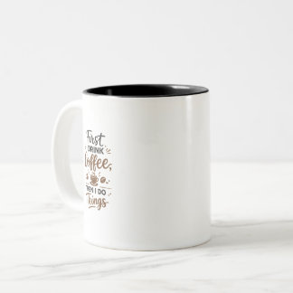 Presente de Xícara de Café com Tipografia Moderna