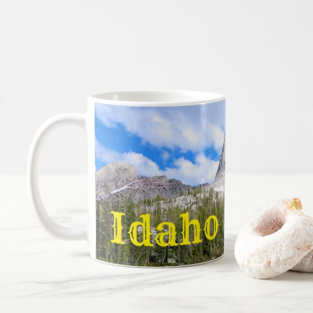 Presente De Xícara De Café Da Montanha Idaho Sceni (Com Donut)