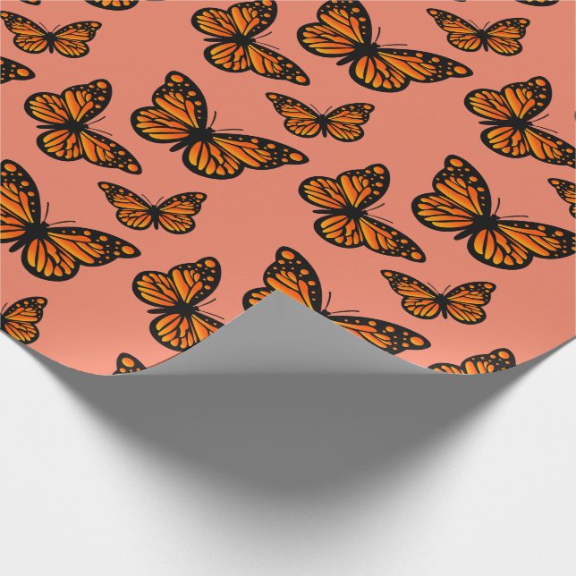 Presente Design de borboleta Monarch - Papel de enrolamento (Ponta)