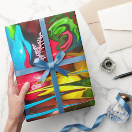 Presente Design de fusão Colorida de Papel de Enrolamento d