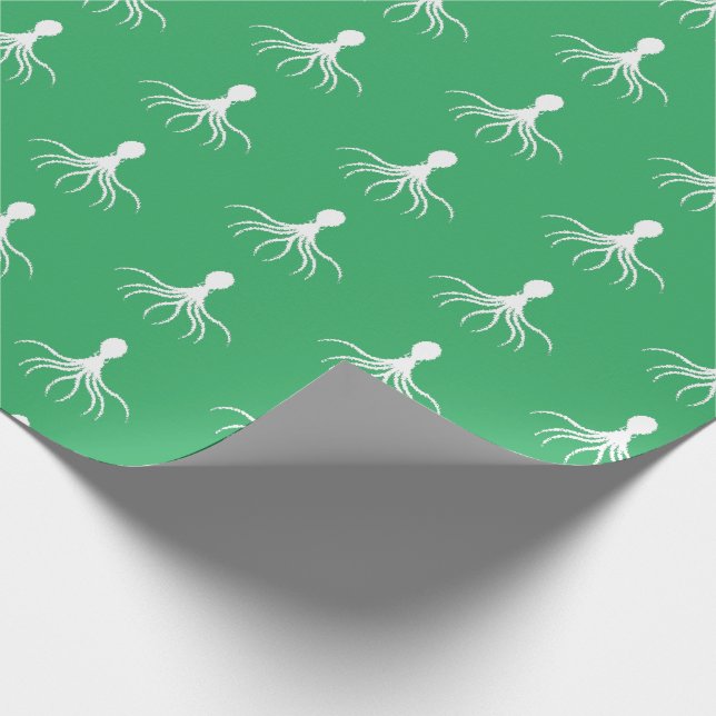 Presente Design de Octopus em dificuldades - Papel de enrol (Ponta)