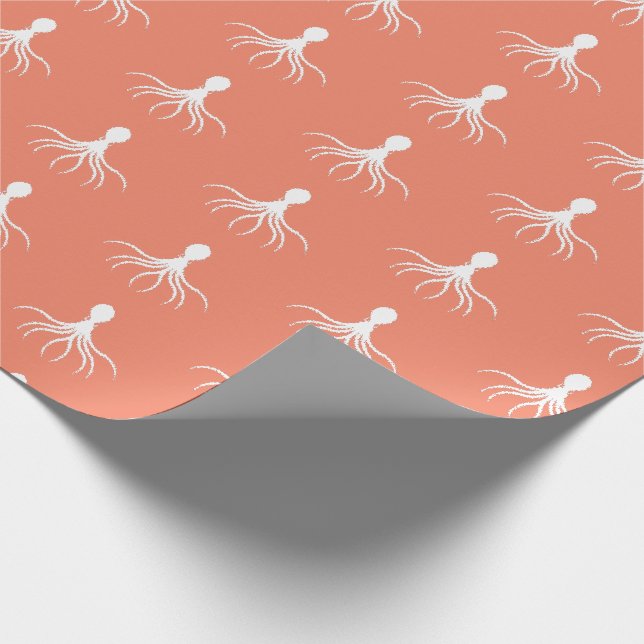 Presente Design de Octopus em dificuldades - Papel de enrol (Ponta)