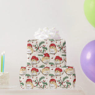 Presente Design de papel de moldagem de Natal de Hamster