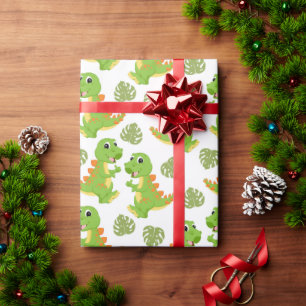 Presente Dinossauros! Papel de empacotamento