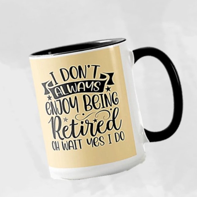 Presente Divertido! Caneca de Café para Aposentado (Criador carregado)