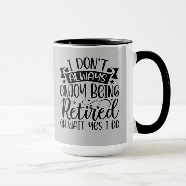 Presente Divertido! Caneca de Café para Aposentado (Direita)