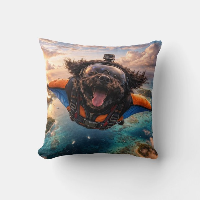 Presente Divertido de Cockapoo | Almofada de Cacho (Frente)