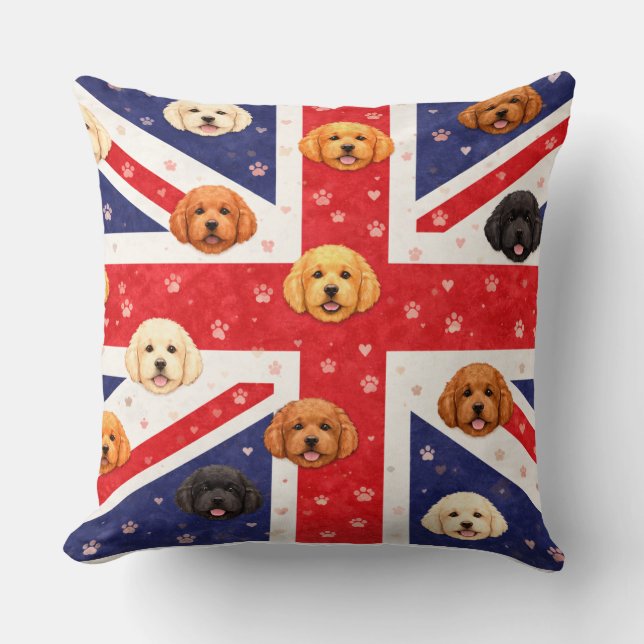 Presente Divertido de Cockapoo | Almofada de Cocka (Frente)