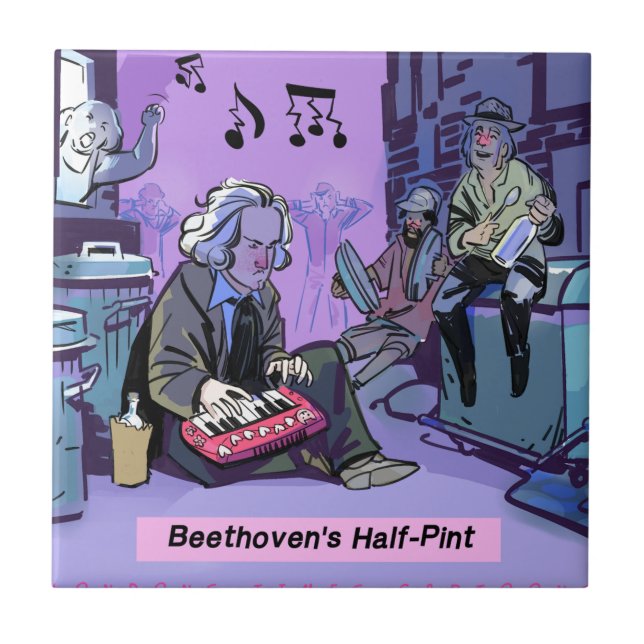 Presente Divertido Meio Litro de Beethoven (Frente)