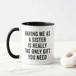 Presente Divertido para Irmã Caneca Presente de Na
