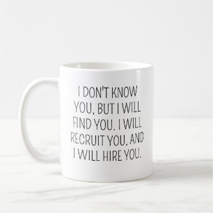 Presente Divertido para Recrutador, Caneca de Café