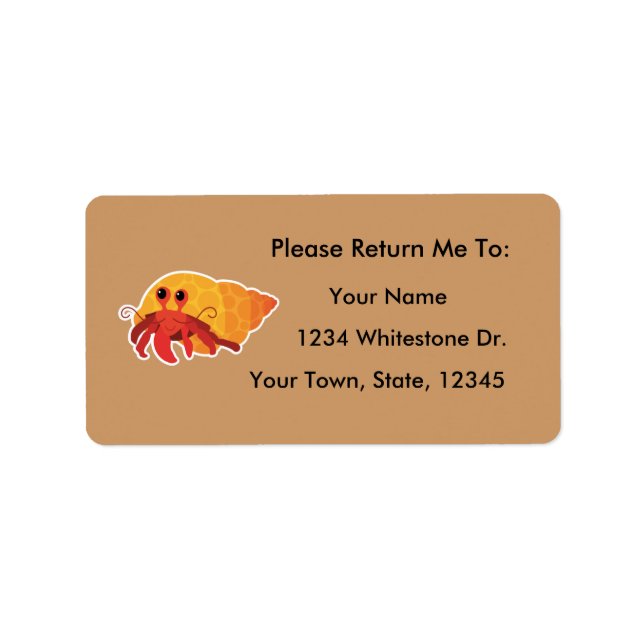 Presente do adesivo Leitura de Caranguejo Hermit (Frente)