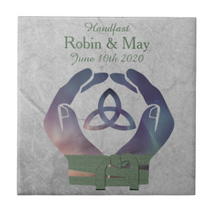 Presente do azulejo da lembrança de Handfasting da