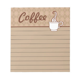 Presente do bloco de notas da cozinha da lista de