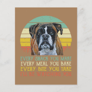 Presente do Boxer Lover Folheto De Bordo Cuja Fo