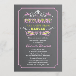 Presente do convite cor-de-rosa