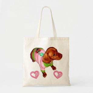 Presente do Dachshund para o bolsa do costume dos