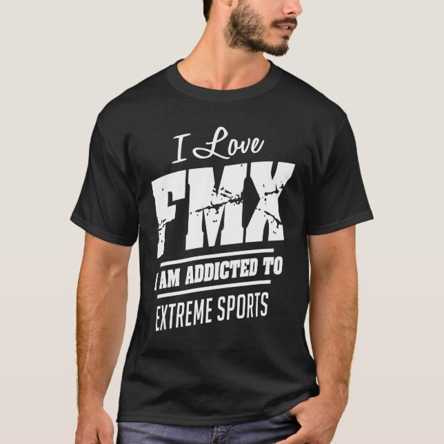Presente do esporte de camisa FMX Motocross (Frente)